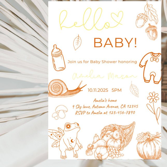 Invitation Bonjour Bébé Fête de Bébé (Créateur téléchargé)