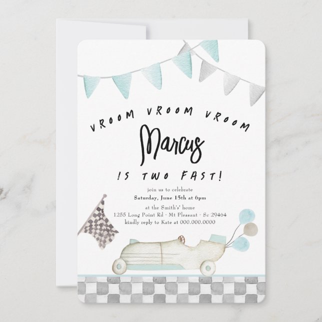 Invitation Bonjour Bebe French Penguin Neutre Baby shower I (Devant)