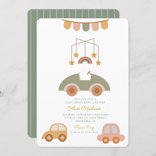 Invitation Bonjour bébé mignonne Voiture Vêtements & Jouets B