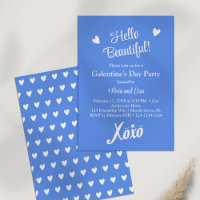 Bonjour Belle ! Fête de la Saint-Valentin Blue XOX