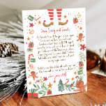 Invitation Bonjour de Elf Arrival Lettre Je suis de retour No<br><div class="desc">♥ Cette mignonne lettre d'elfe est un complément parfait à votre Noël magique!</div>