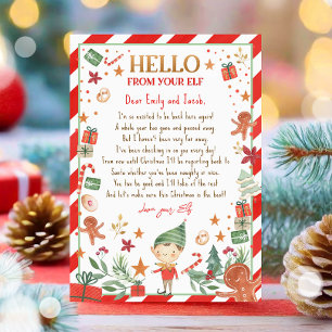 Invitation Bonjour de Elf Arrival Lettre Je suis de retour No