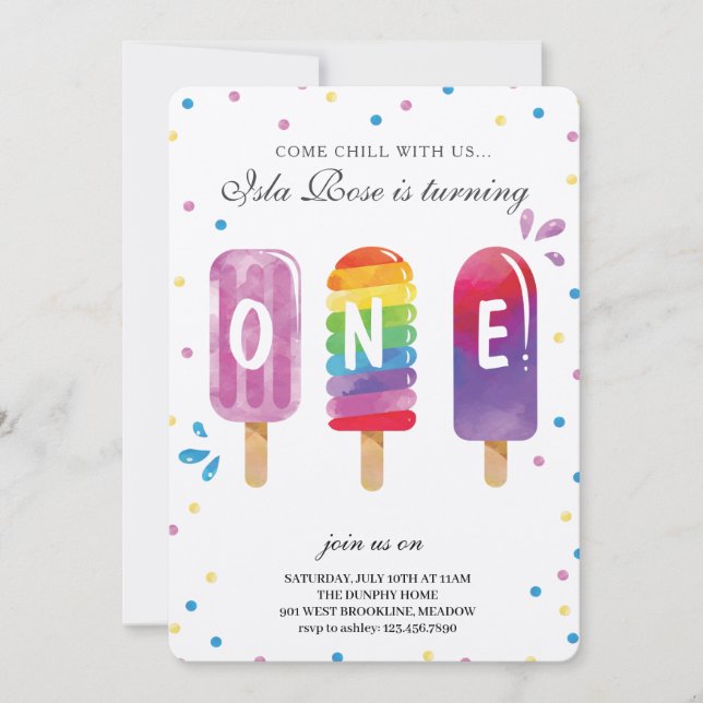 Invitation Bonjour fête d'été (Devant)