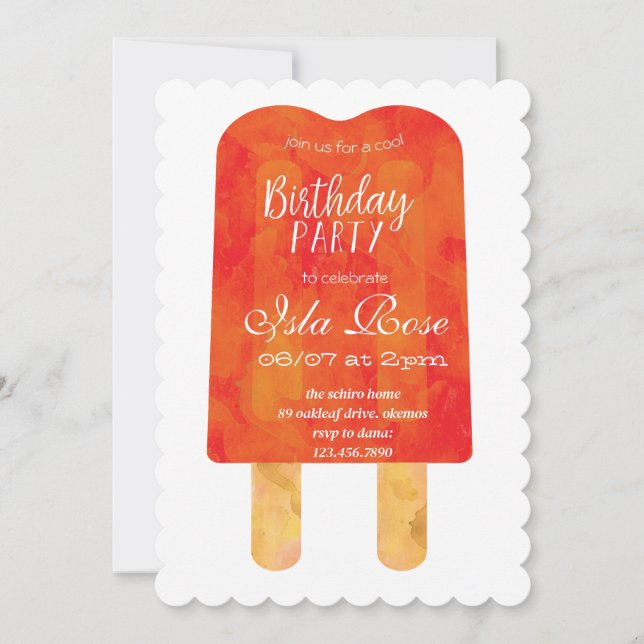 Invitation Bonjour fête d'été (Devant)