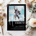 Invitation Bonjour TRENTE ! 30ème anniversaire minimum<br><div class="desc">Faites du 30e anniversaire de votre bien-aimé une fête inoubliable avec notre invitation Hello TRENTY soirée design minimale. En quelques clics,  vous pouvez ajouter leur photo,  customiser le modèle aux détails de votre événement,  et créer un invitation de fête unique qui vous impressionnera</div>