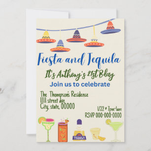 Invitation Bonne 21e Personnaliser d'anniversaire