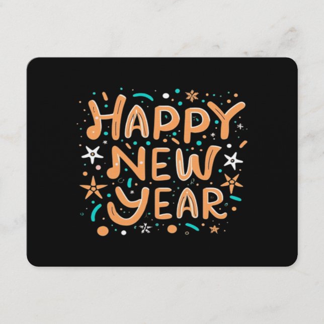 Invitation Bonne Année (Devant)