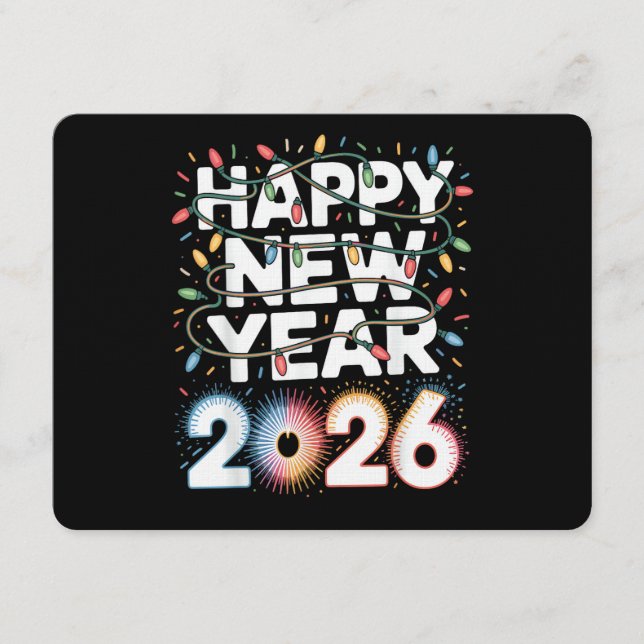 Invitation Bonne Année 2026 (Devant)