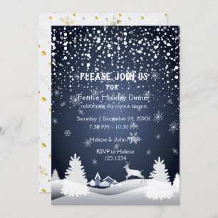Invitation Bonne année et fête de Noël