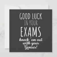 bonne chance dans vos examens