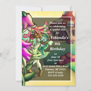 Invitation Bonne fête d'anniversaire afro-américaine