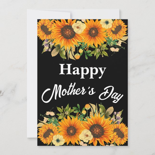 INVITATION BONNE FÊTE DES MÈRES MAMAN CADEAU (Devant)