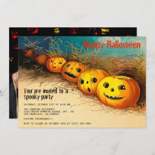 Invitation Bonne fête d'Halloween Spooktacular Funny Citrouil