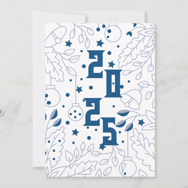 Invitation Bonne fête du Nouvel An (Devant)