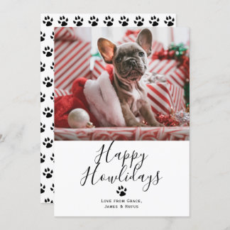 Invitation Bonne Howlidays Pet Dog Christmas Card