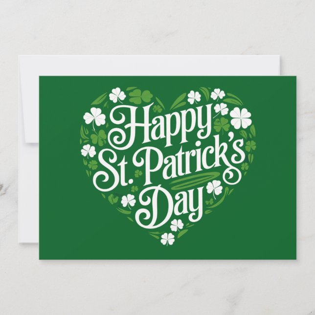 Invitation Bonne Saint Patrick's Day (Devant)