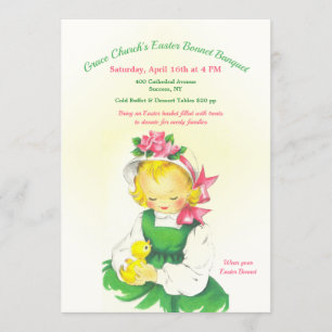 Invitation Bonnet de Pâques