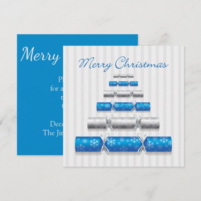 Invitation Bons de Noël élégants (Devant / Derrière)