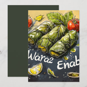 Invitation Bonté de la feuille de raisin : authentique Wara2