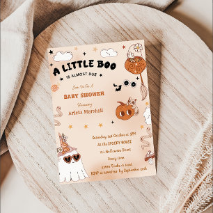 Invitation Boo Baby shower Notre Petit Boo A Presque Dû