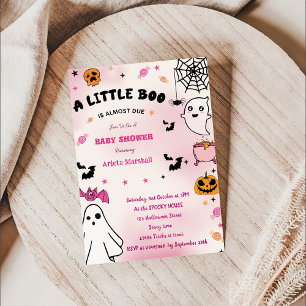 Invitation Boo Baby shower Notre Petit Boo A Presque Dû
