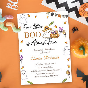 Invitation Boo Baby shower Notre Petit Boo A Presque Dû