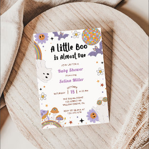 Invitation Boo Baby shower Notre Petit Boo A Presque Dû