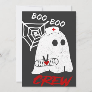 Invitation BOO boo infirmière équipage tee, drôle halloween i