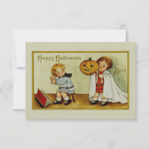 Invitation Boo ! C'est Halloween Vintage