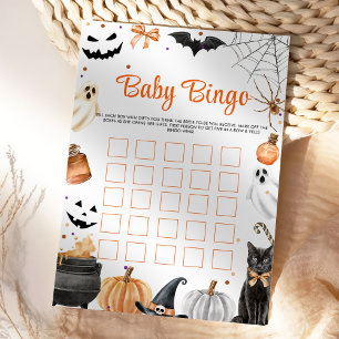 Invitation Boo Cute Ghost Halloween Party Baby Bingo Jeux