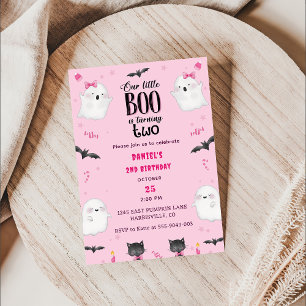 Invitation Boo Deuxième Anniversaire Notre Petit Boo Tourne D