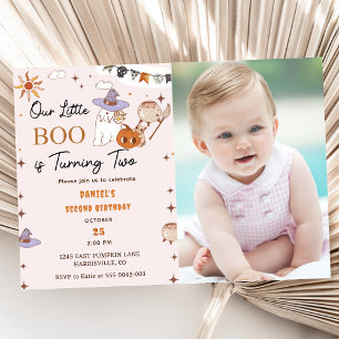 Invitation Boo Deuxième Anniversaire Notre Petit Boo Tourne D