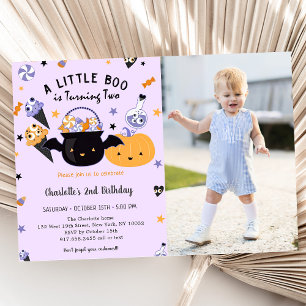 Invitation Boo Deuxième Anniversaire Un Petit Boo Tourne Deux