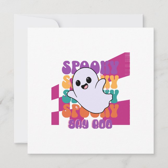 Invitation Boo effrayant (Devant)