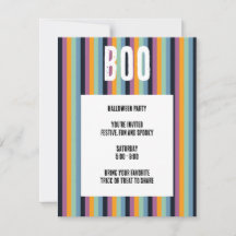 Boo ! Halloween aux rayures verticales atténuées