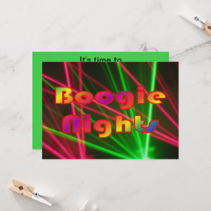 Invitation Boogie Nights et Disco Lights 2
