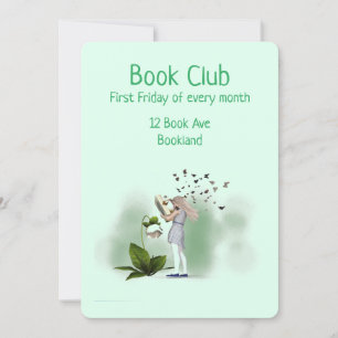 Invitation Bookclub groupe book session book party