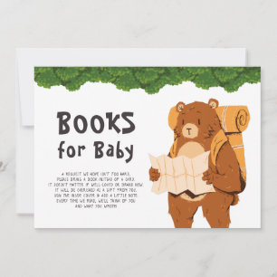 Invitation Books Demander Baby shower d'aventure de l'ours de