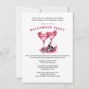 Invitation Boo's and Booze : Halloween Cocktail Bash !