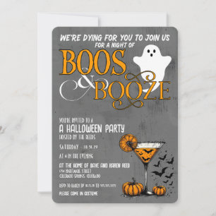Invitation Boos & Booze Halloween Party