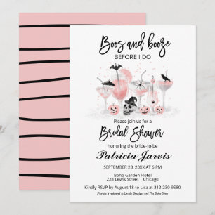 Invitation Boos et Boissons avant que je ne fasse la Fête Pré