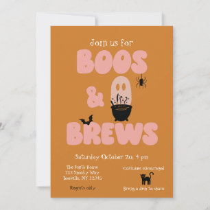 Invitation Boos et brasse une belle Halloween