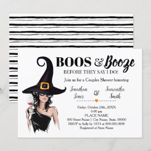 Invitation Boos et de l'alcool avant que je ne les couples do