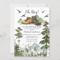 Boots Boy Pine Adventure Commencer le Baby shower
