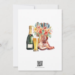 Invitation Boots & Bubbly avant les Je fais