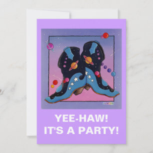 Invitation - Boots Cowboy de minuit