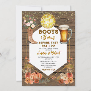 Invitation Boots et brasseries d'automne Western Beer Fête de