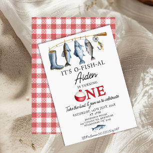 Invitation Boots Fishing Rod C'est O-Fish-AL 1er anniversaire