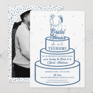 Invitation Boots Love & Buttercream Denim Mariage Western
