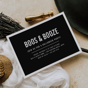 Invitation Booze & Booze Adult Halloween Party